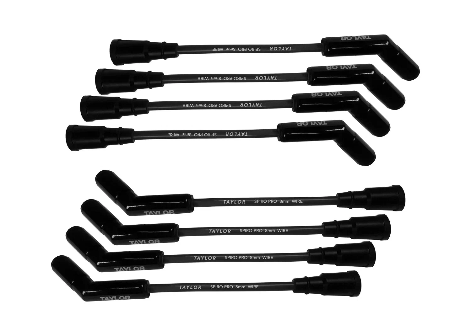 Spark Plug Wire Set Universal Silicone Spiro Pro 8mm 135_ 350 ohm_ft 75073-B